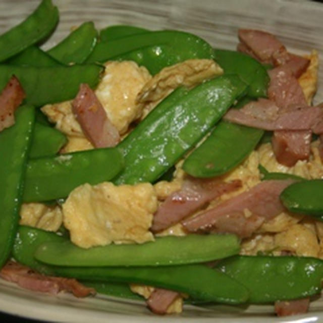 絹さやと卵の炒め物 By Okyoさん レシピブログ 料理ブログのレシピ満載