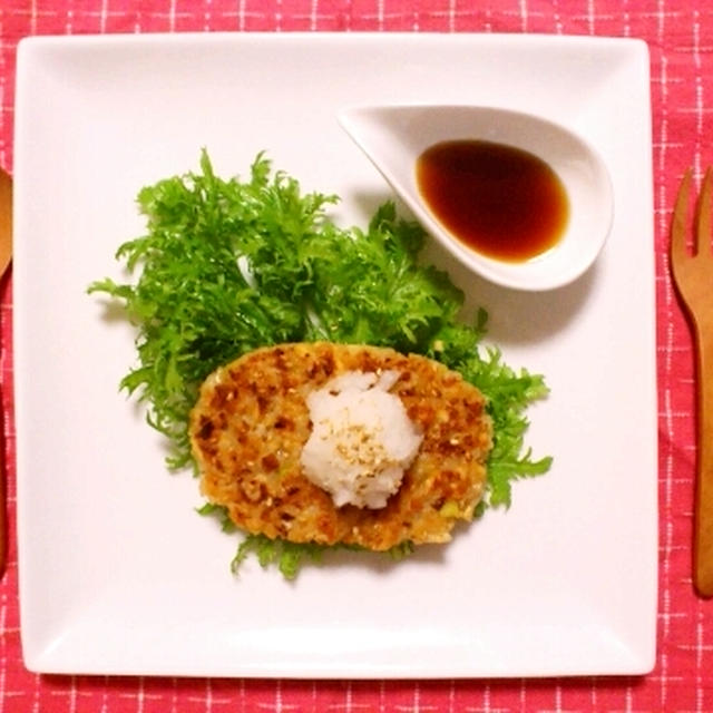 お肉不要！和風ネギみそバーグ。