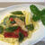 ブランチは夏野菜のフリットを添えてレモン風味のパスタ～♪♪