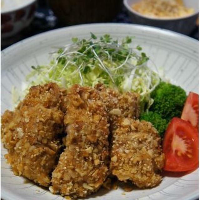 青魚が苦手でも食べやすい☆サバのトママヨクルミ揚げ