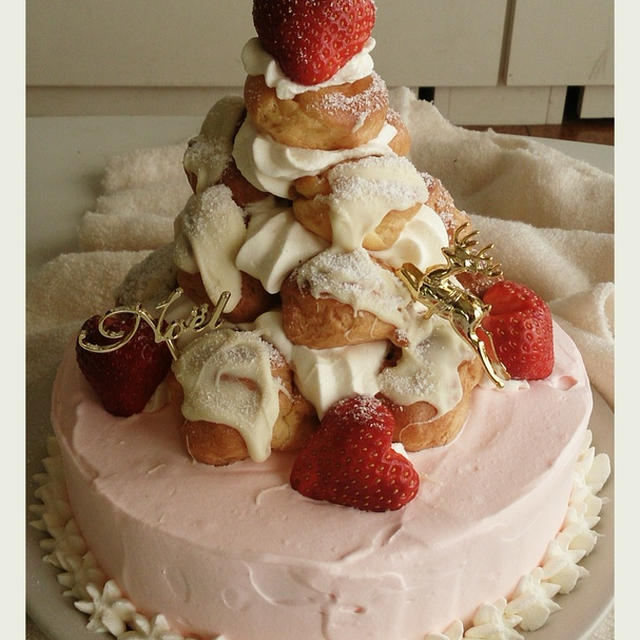 ホワイトツリーのクリスマスケーキ By Minamamaさん レシピブログ 料理ブログのレシピ満載