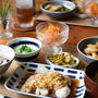 たらで油淋鶏風。と、副菜いろいろ。