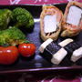 油揚げのサーモンとはんぺん巻き焼き
