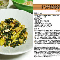 しょうが香るふきの葉のたっぷりおかかの炒り卵 炒め物料理 -Recipe No.1170-