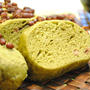 レンジで 簡単！もちもち 抹茶小豆パン ☆