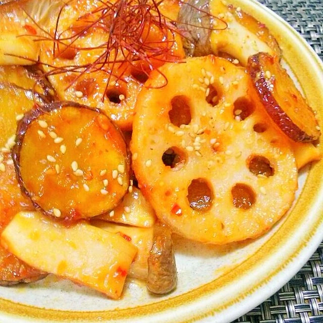 【「みんな大好き♪甘辛ガーリック味おかず」参加中】秋の味覚のガーリック甘辛炒め
