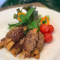 「福島クッキングアンバサダー」ポン酢で簡単ひき肉のネギ巻きソテー・ランチはハヤシライスで