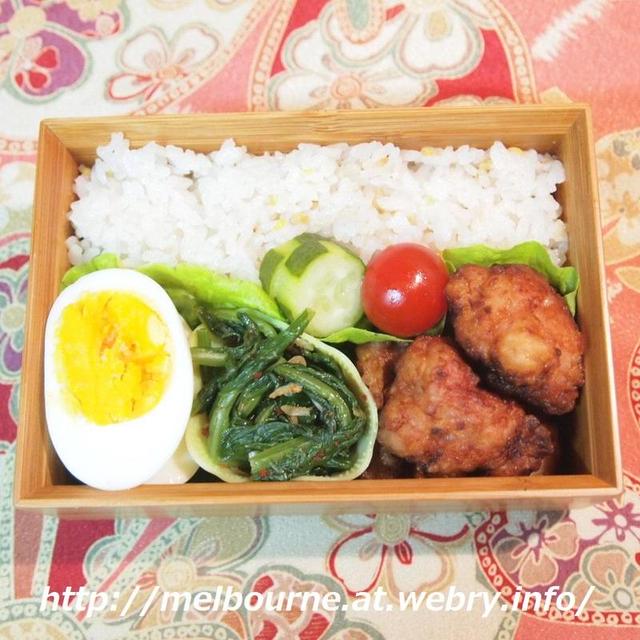 週末しごと　＆　お弁当は　から揚げ