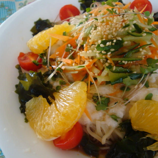 ＊長芋とろり～ヘルシー冷麺＊