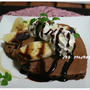 ふ～わふわハート型チョコパンケーキ