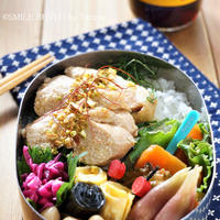 さっぱり鶏チャーシューでのっけ弁当