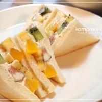 美肌サンドイッチ☆缶詰でサラダ