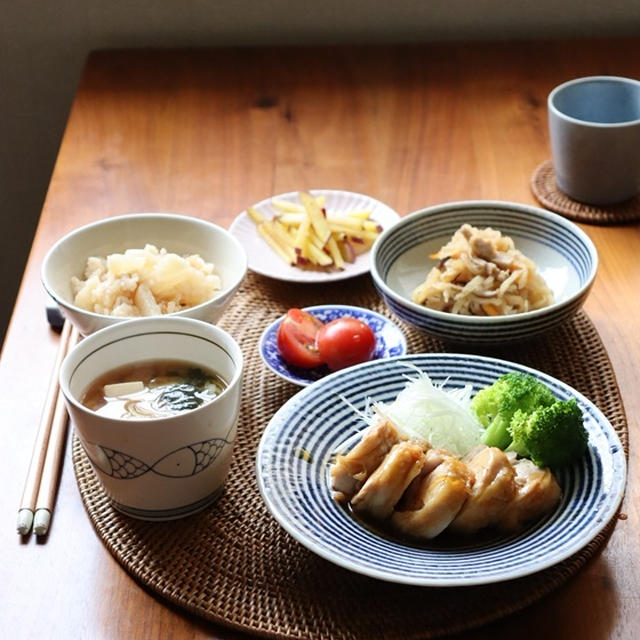 あんかけ鶏チャーシュー・献立。子どもの日のおうちランチ。
