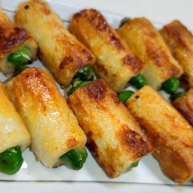 簡単おつまみ♪詰めて焼く！！ししとう竹輪の辛味焼き★