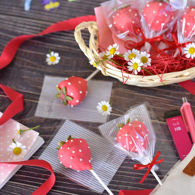 バレンタインに いちごのケーキポップス By Yumiさん レシピブログ 料理ブログのレシピ満載