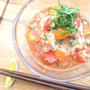 七夕にも☆さっぱりトマツナオクラ素麺