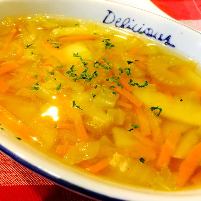 セロリ入り あったか野菜スープ By Noel さん レシピブログ 料理ブログのレシピ満載