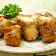 厚揚げの 豚肉巻き 焼肉マヨソース ☆