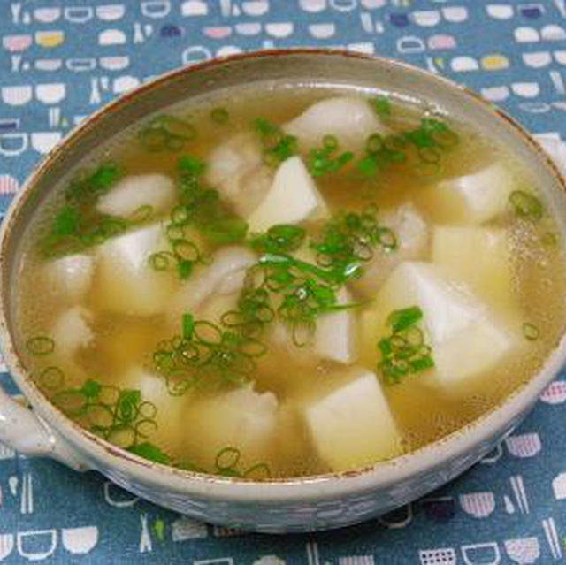 ぬくぬく♪鶏スープ豆腐