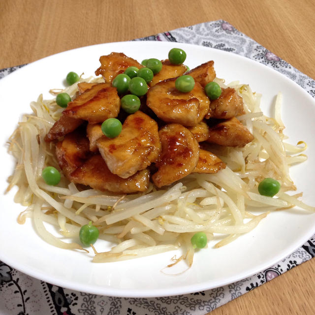 鶏むね肉の照り焼きと もやし炒め By 小豆ん子さん レシピブログ 料理ブログのレシピ満載