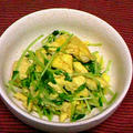 豆苗とふんわり卵の炒め物 by charさん