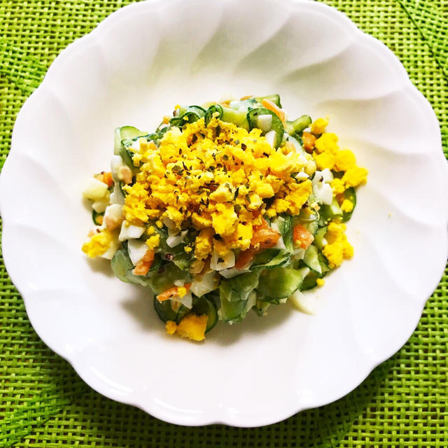 胡瓜と卵のマヨサラダ