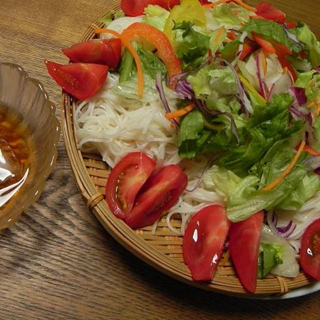 野菜たっぷり★ひんやりサラダそうめん