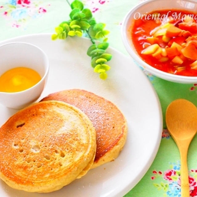 超健康的なホットケーキ朝食 By Oriental Mamaさん レシピブログ 料理ブログのレシピ満載
