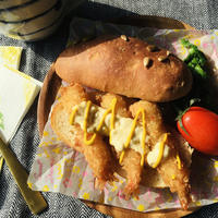 タルタル＆エビフライのサンド