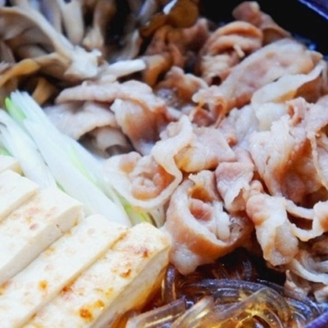 舞茸入り豚しゃぶすき焼き☆☆