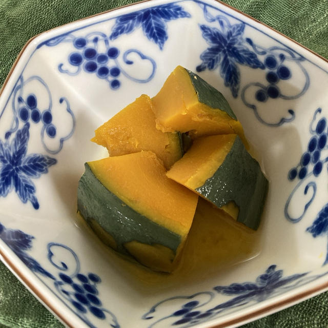 レンチンでかぼちゃの煮物