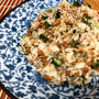 納豆、オクラ、なめ茸のネバトロチャーハン