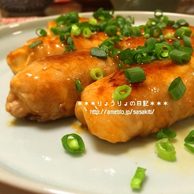 *【recipe】肉巻き豆腐のオイスターソース照り焼き*