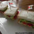 簡単★ぬるチーズと野菜のサンドイッチ by わんたるさん