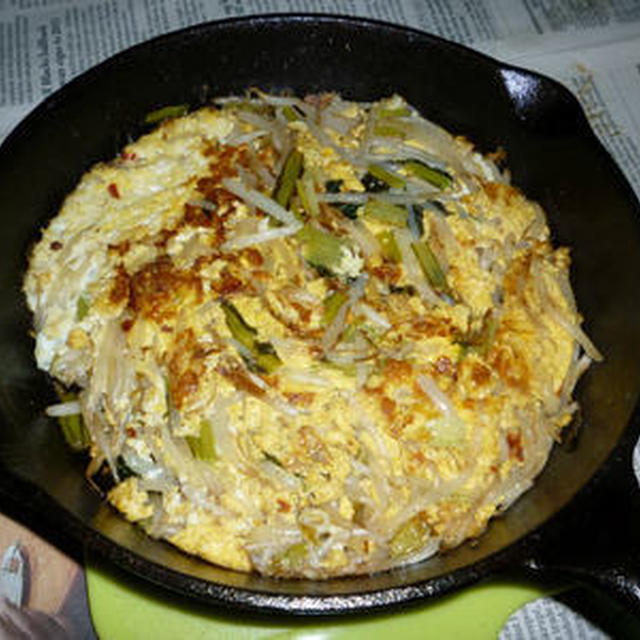イシスキでもやしと小松菜の大卵焼き By Aranjuezさん レシピブログ 料理ブログのレシピ満載
