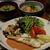 タラのムニエル・プレート と がんもの炊いたん。タラの梅照り焼き。