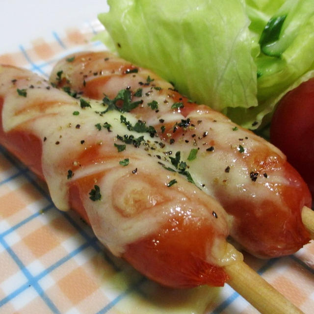 串つきフランクのチーズ焼き＜ペパー風味＞