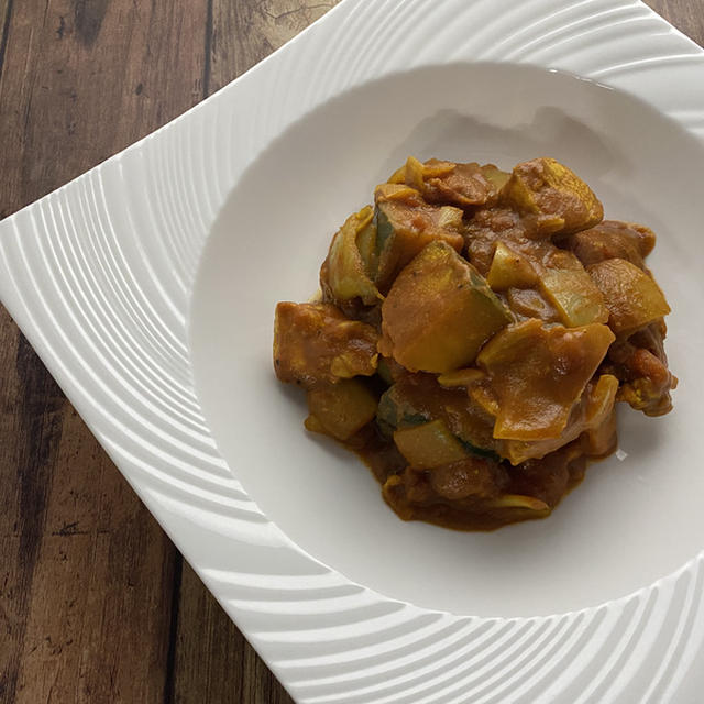 ゴロゴロかぼちゃのチキンカレー