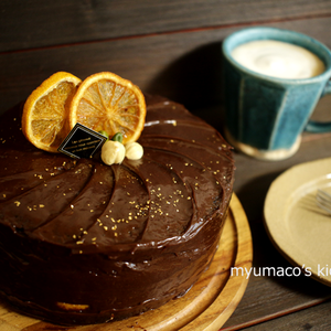 オレンジとフラフのチョコケーキ By みゅまこさん レシピブログ 料理ブログのレシピ満載