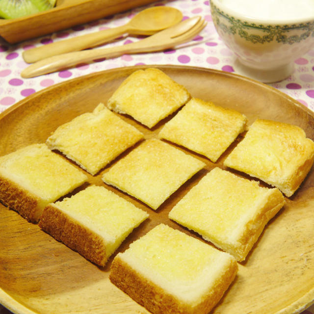 ハウスパパンメロンパン味deチョーお手軽♪おうちで食パンで簡単☆サクサクメロンパン　スパイス・簡単・お手軽・時短・朝食・おやつ料理　-Recipe No.1449-