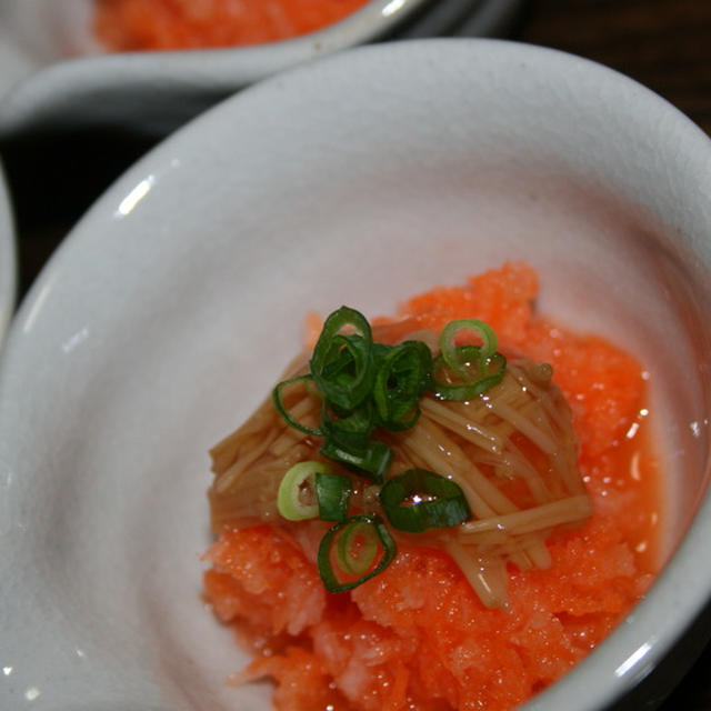 なめ茸根菜Ｗおろし