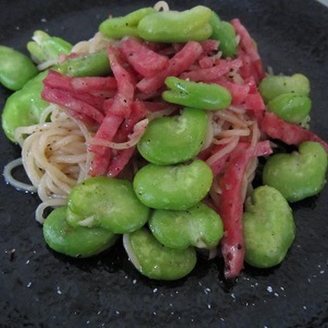 低カロリー 空豆のパスタ ペペロンチーノ By ババばーちゃんさん レシピブログ 料理ブログのレシピ満載