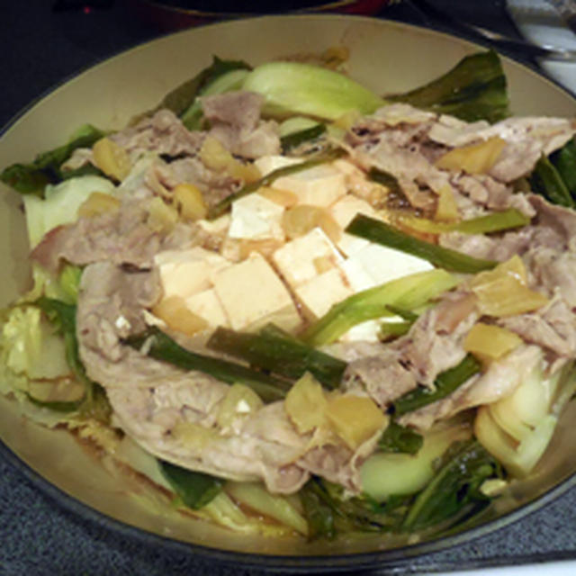今月最後のワインテースティング ～ 塩レモンで豚肉・鶏肉の蒸し焼き鍋