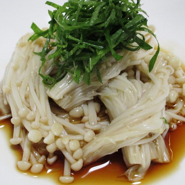 えのきポン酢＜青じそを添えてさわやかに♪＞