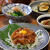 あじのユッケ と 五目豆煮。豆腐ドーナツ。
