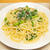 春菊とちりめんじゃこのパスタ