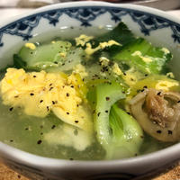 チンゲン菜と春雨のふわふわ卵スープ♪～ぐんまクッキングアンバサダー～