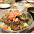 ガーリックトマトのっけ焼肉サラダ丼