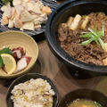 栗ごはんや肉豆腐で和食の夕飯です～今朝の富士山とっても綺麗　♪♪ by pentaさん