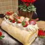 一足早くノンオイルシフォン生地のクリスマスロールケーキ・・そしてお出しの効いたお雑煮